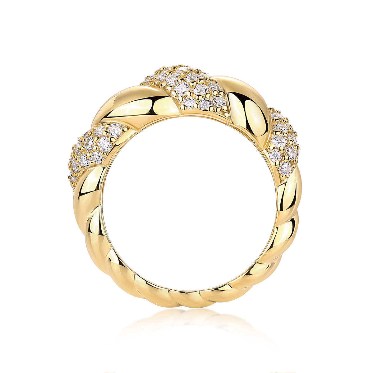Engraved With Top-quality Moissanite, This Luxurious And Fashionable Minimalist Jewelry