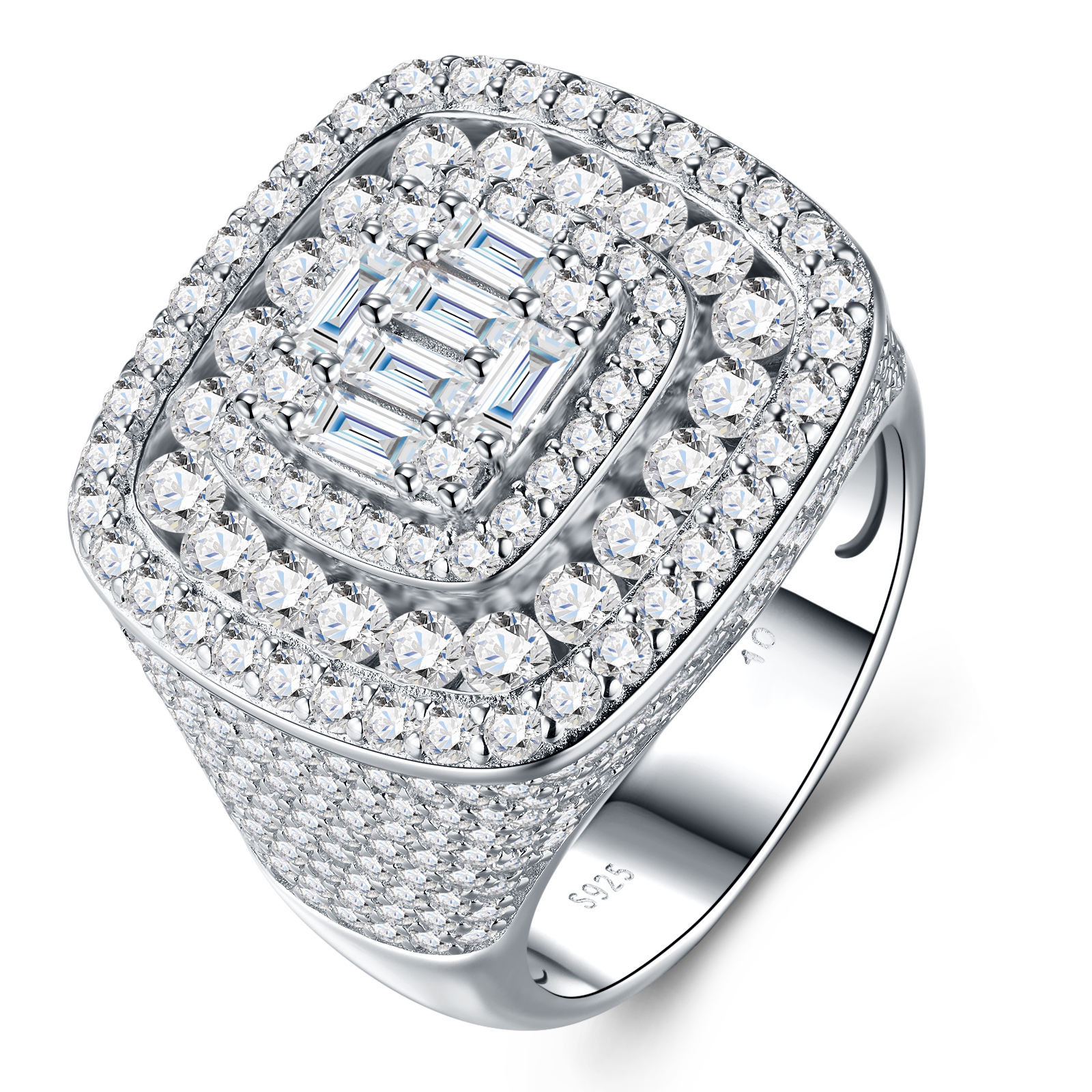 Engraved With Top-quality Moissanite, This Luxurious And Fashionable Minimalist Jewelry