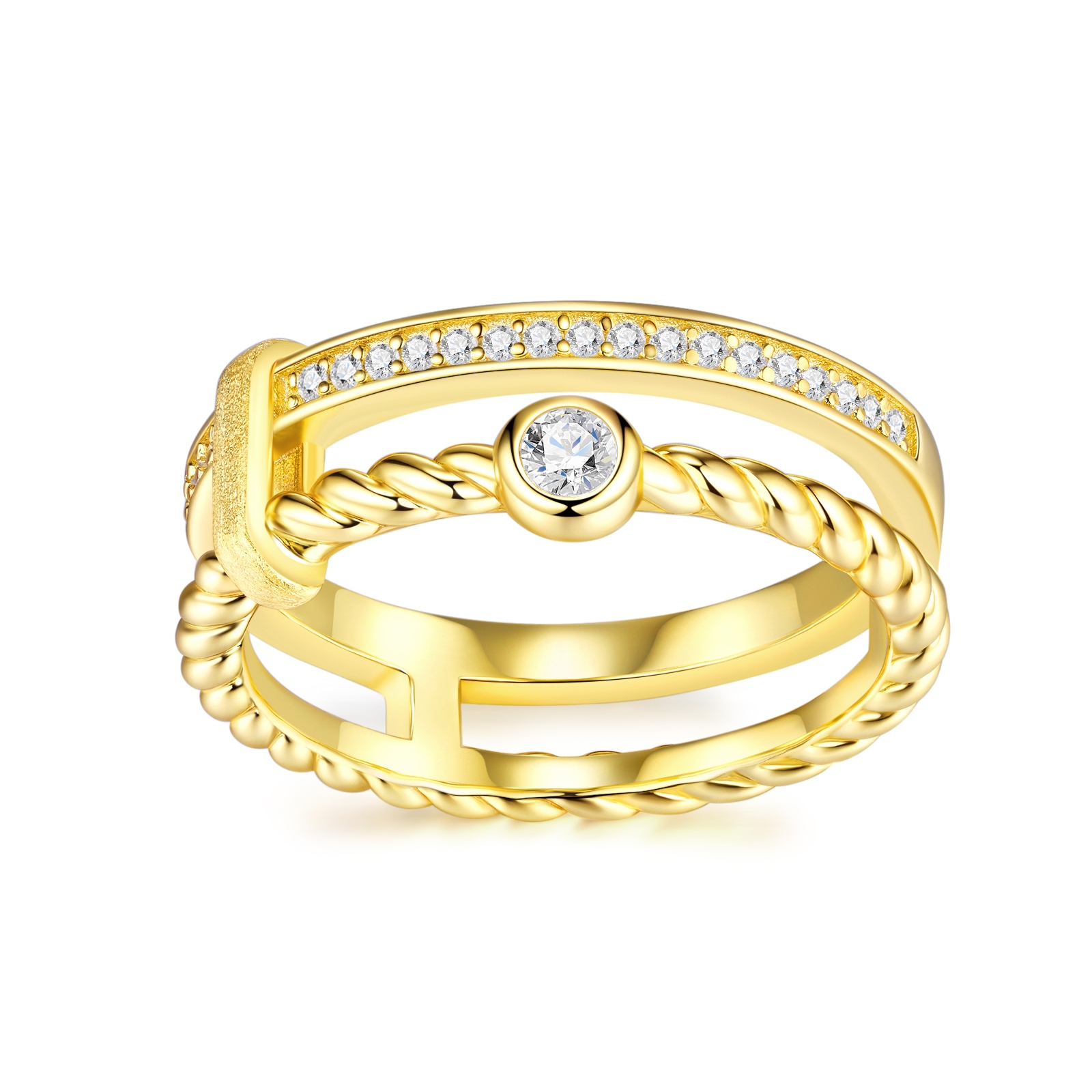 Engraved With Top-quality Moissanite, This Luxurious And Fashionable Minimalist Jewelry