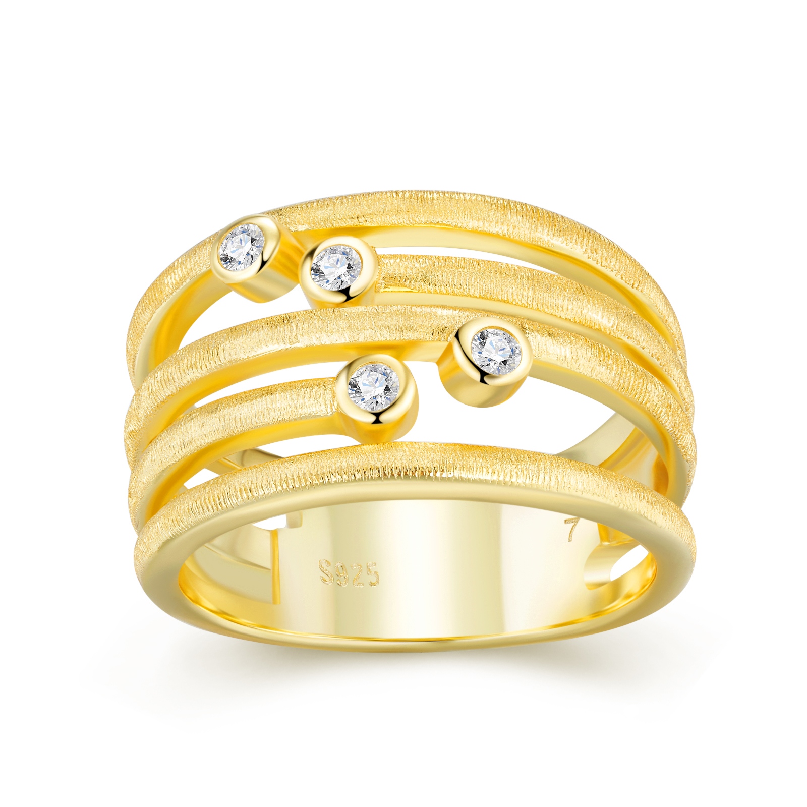 Engraved With Top-quality Moissanite, This Luxurious And Fashionable Minimalist Jewelry