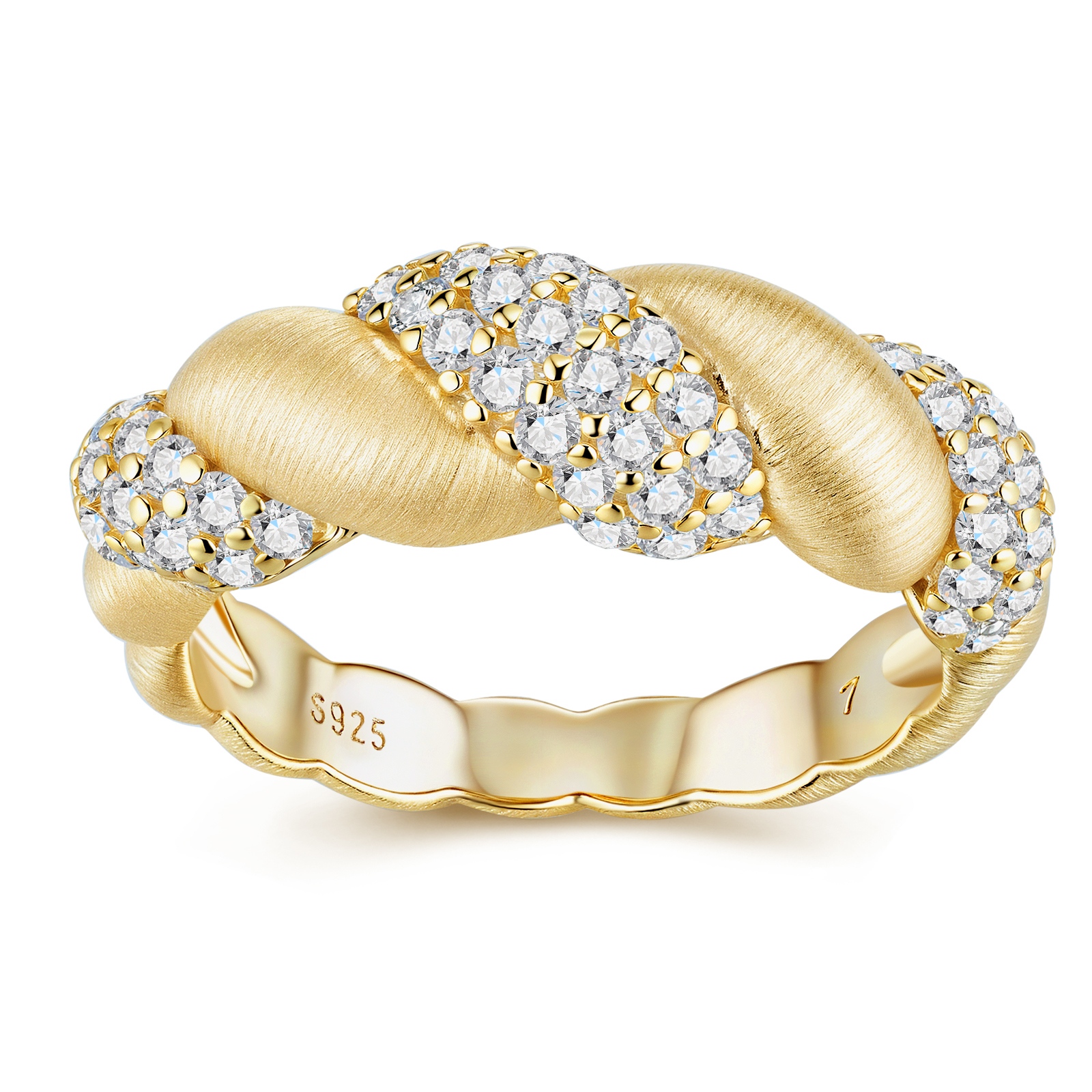 Engraved With Top-quality Moissanite, This Luxurious And Fashionable Minimalist Jewelry