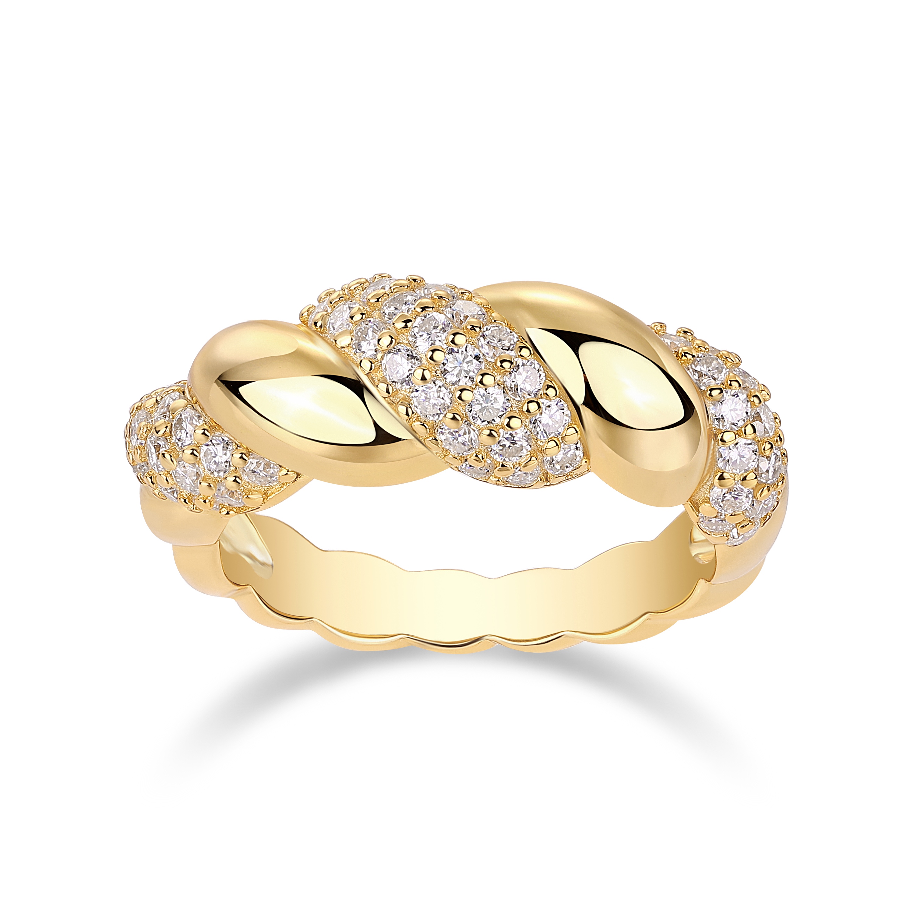 Engraved With Top-quality Moissanite, This Luxurious And Fashionable Minimalist Jewelry