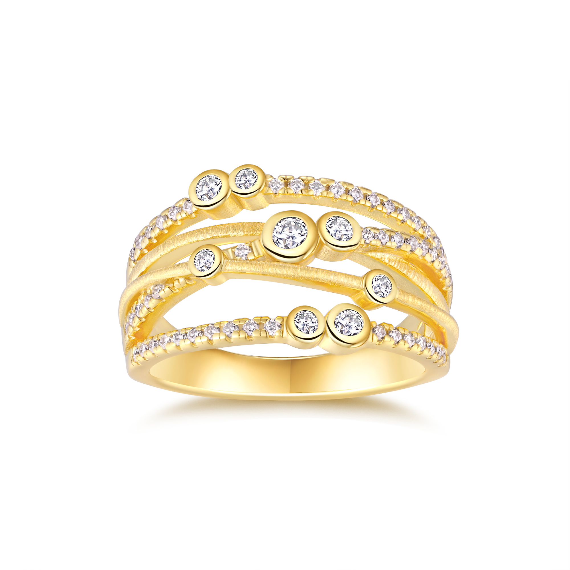 Engraved With Top-quality Moissanite, This Luxurious And Fashionable Minimalist Jewelry