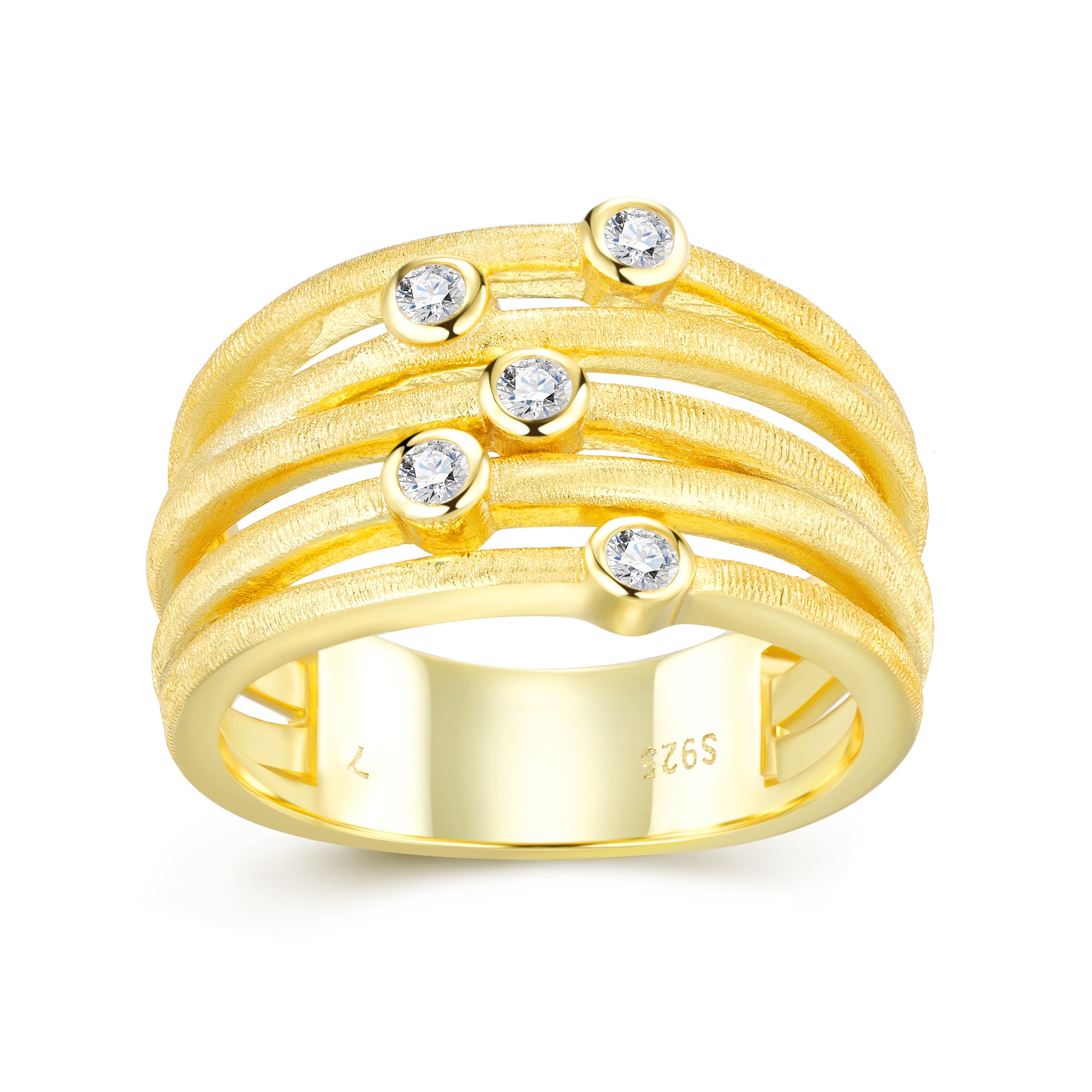 Engraved With Top-quality Moissanite, This Luxurious And Fashionable Minimalist Jewelry