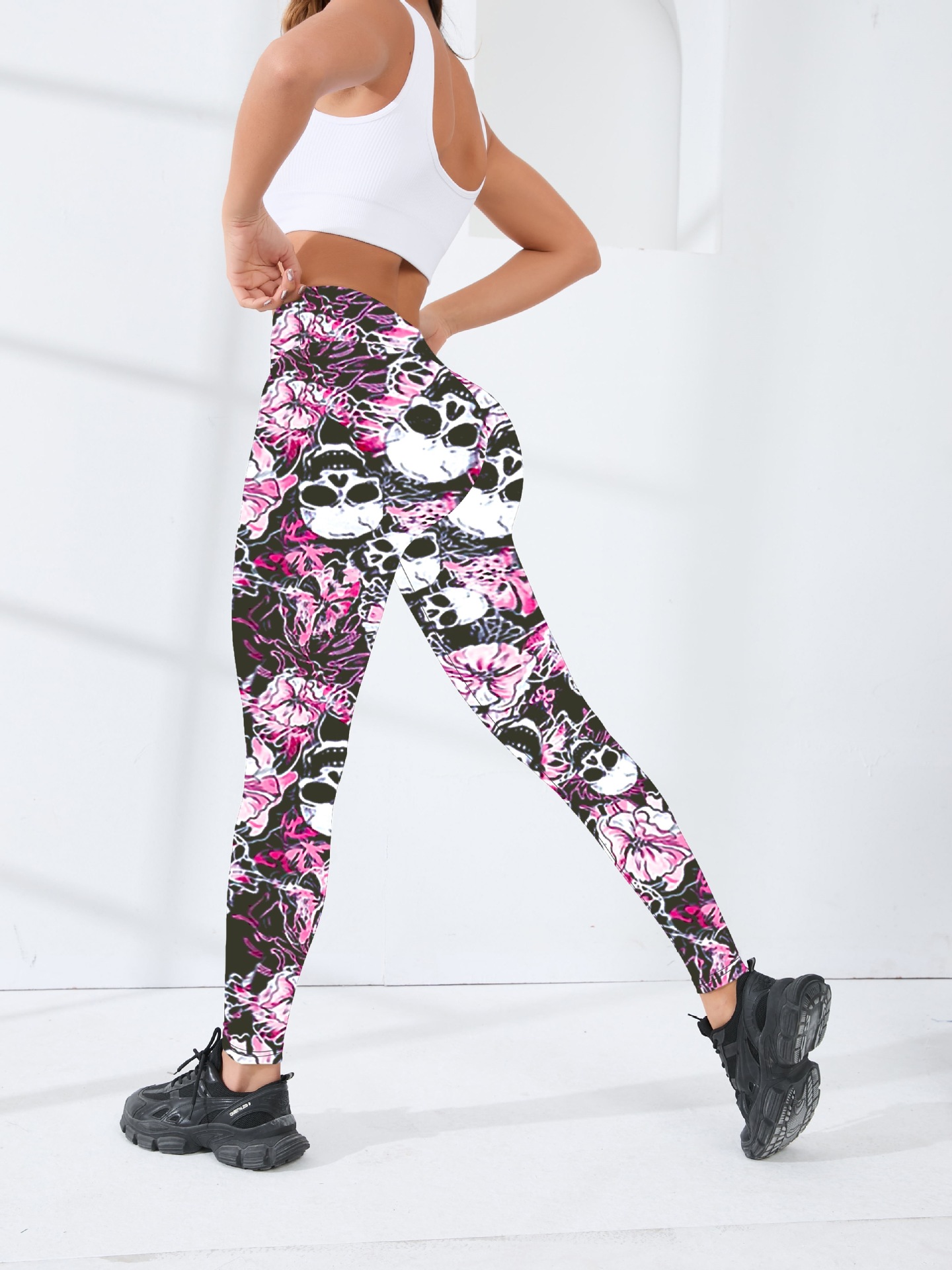European And American New Yoga Pants, Slim Fit, Christmas Digital Print, Comfortable