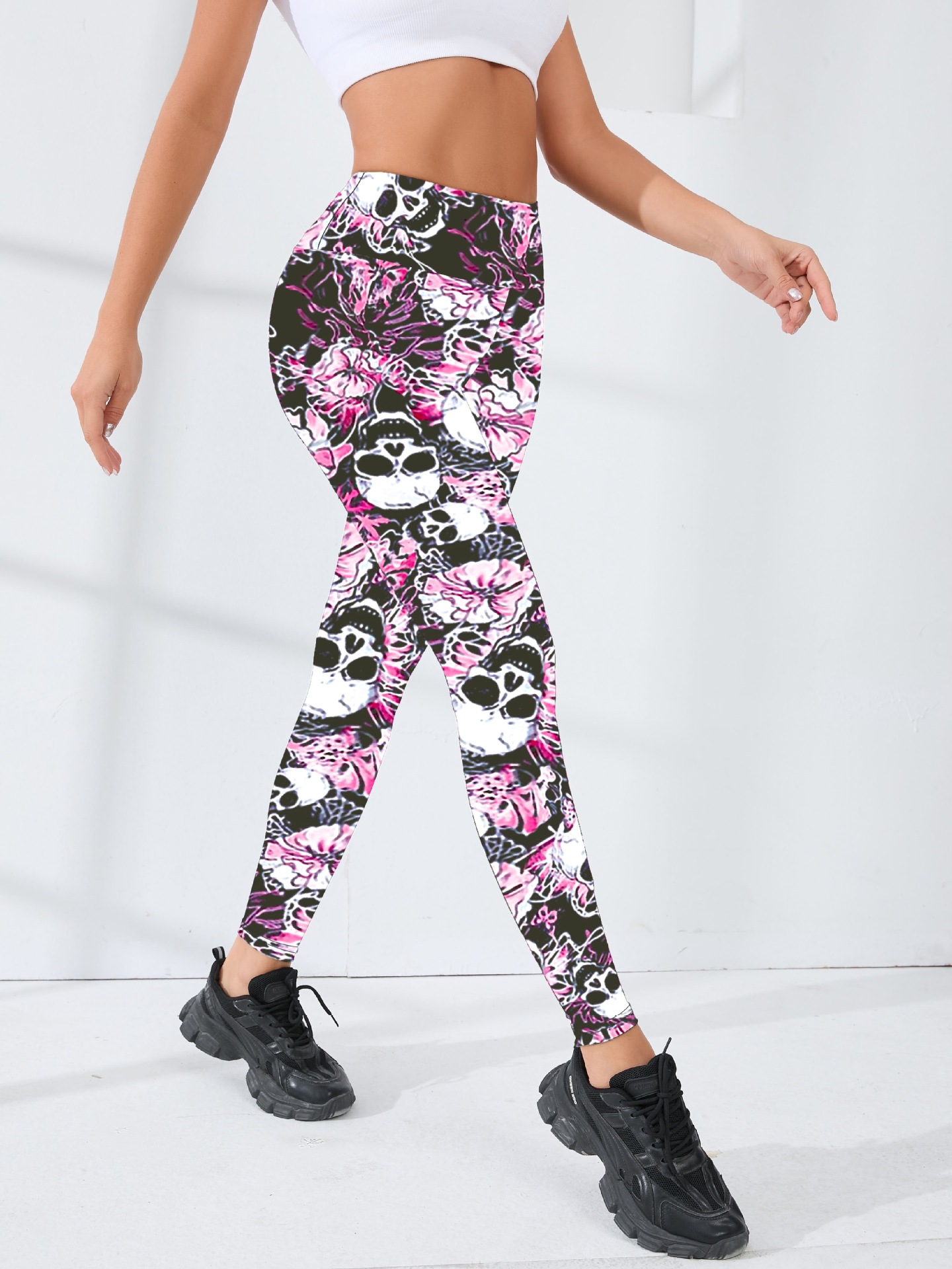European And American New Yoga Pants, Slim Fit, Christmas Digital Print, Comfortable