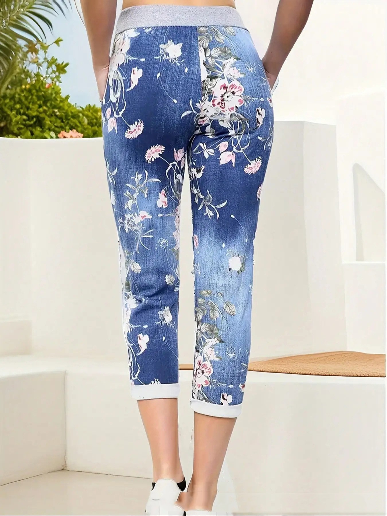 European And American-style Casual Printed Magic Jogger Pants