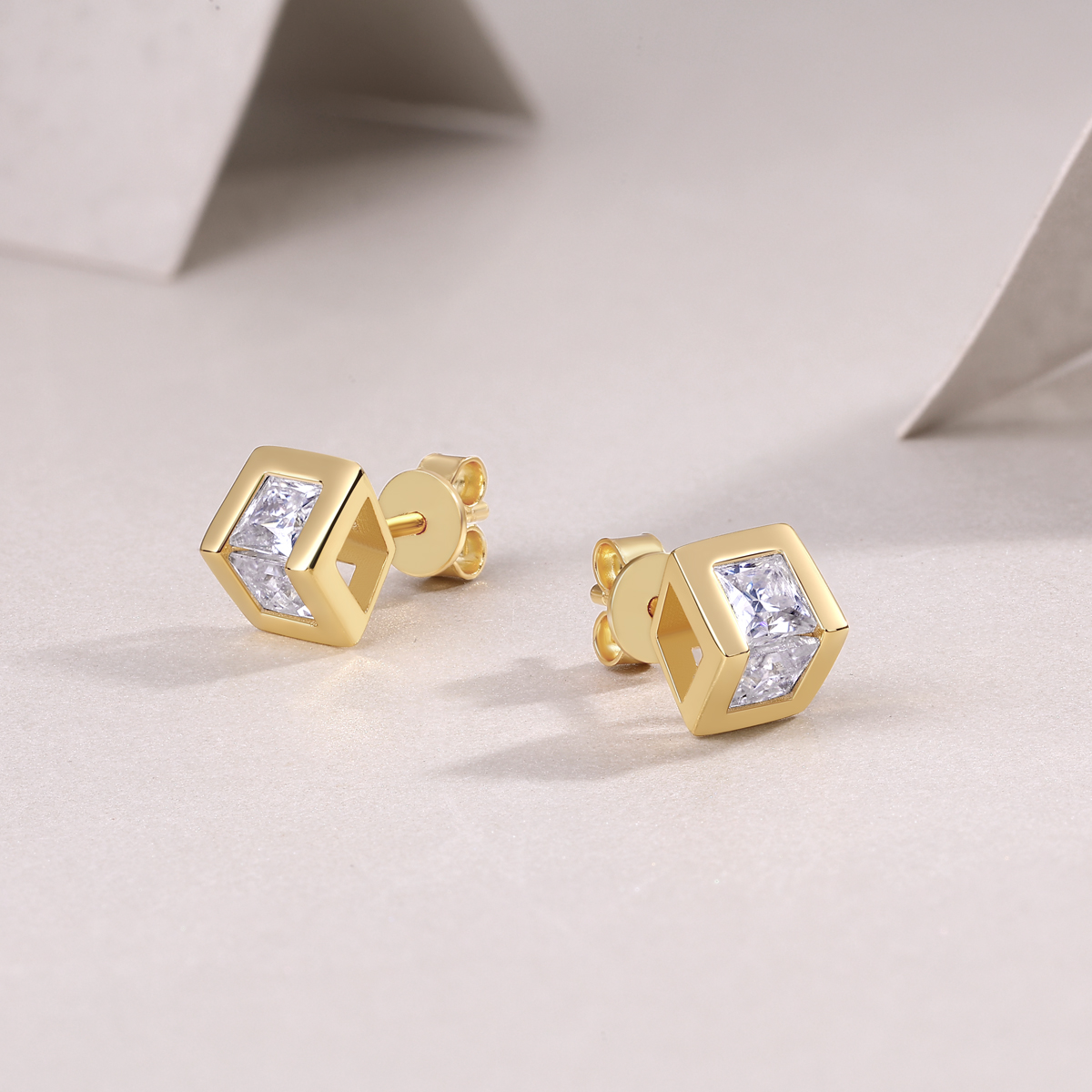 Exclusive - Top-quality Moissanite Luxury And Fashionable Light Luxury Jewelry Silver Stud