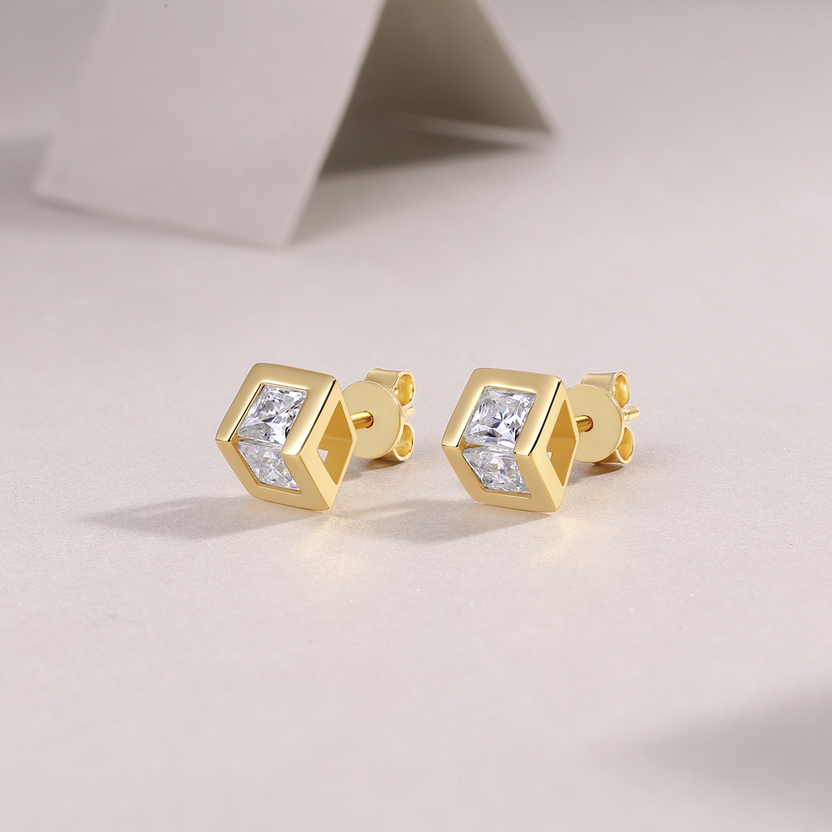 Exclusive - Top-quality Moissanite Luxury And Fashionable Light Luxury Jewelry Silver Stud