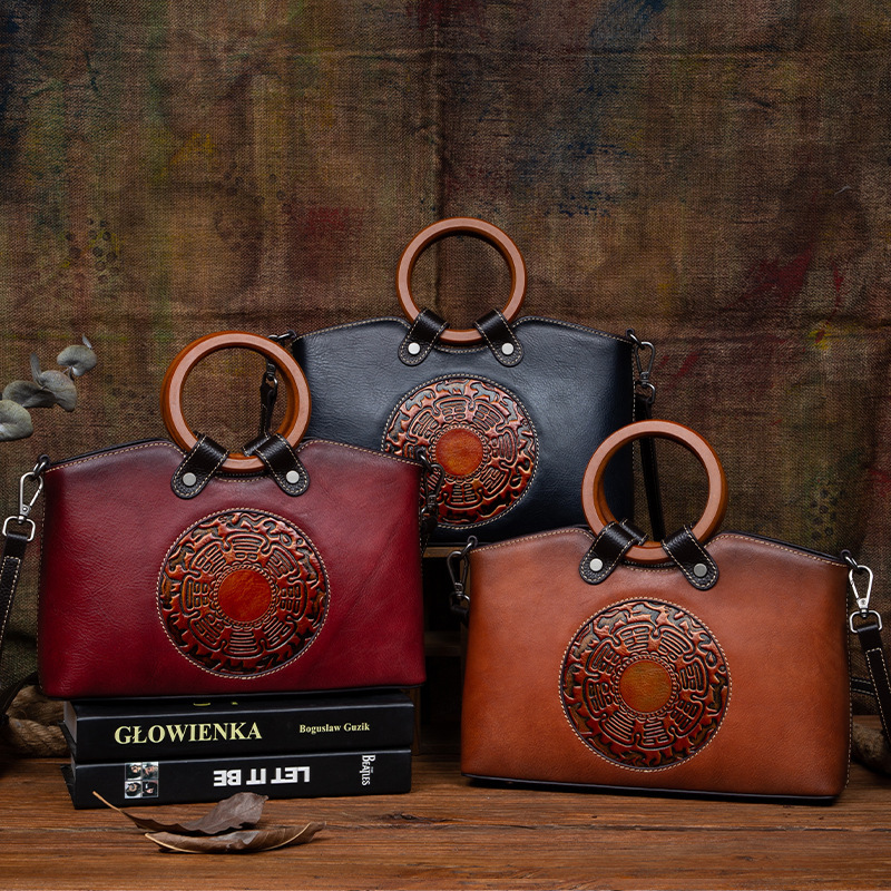 Fashion Vintage Designer Ladies Bags Genuine Leather Womens Handbags Shoulder Bag