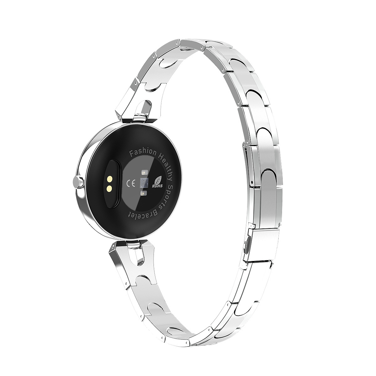 Modische Damen-Smartwatch, wasserdicht, tragbares Gerät, Herzfrequenzmesser, Sport