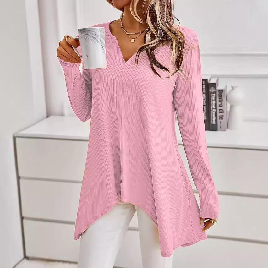 Fashionable Women's Knitted Long-sleeve Top