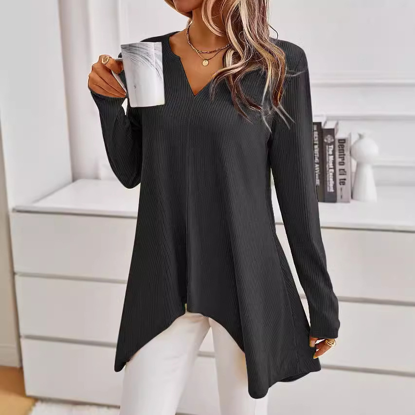 Fashionable Women's Knitted Long-sleeve Top