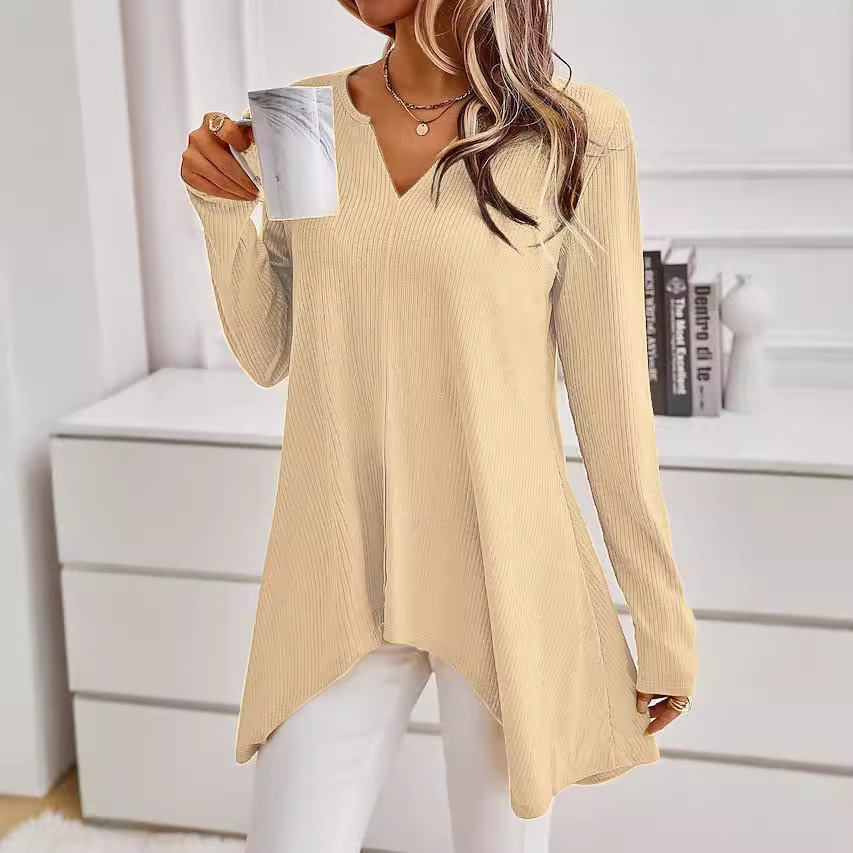 Fashionable Women's Knitted Long-sleeve Top