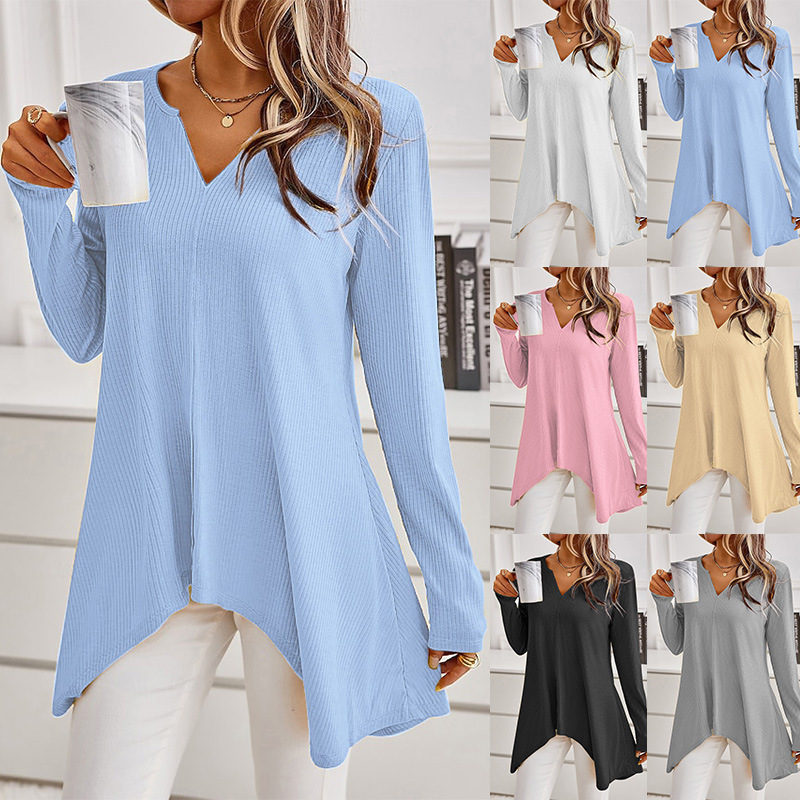 Fashionable Women's Knitted Long-sleeve Top