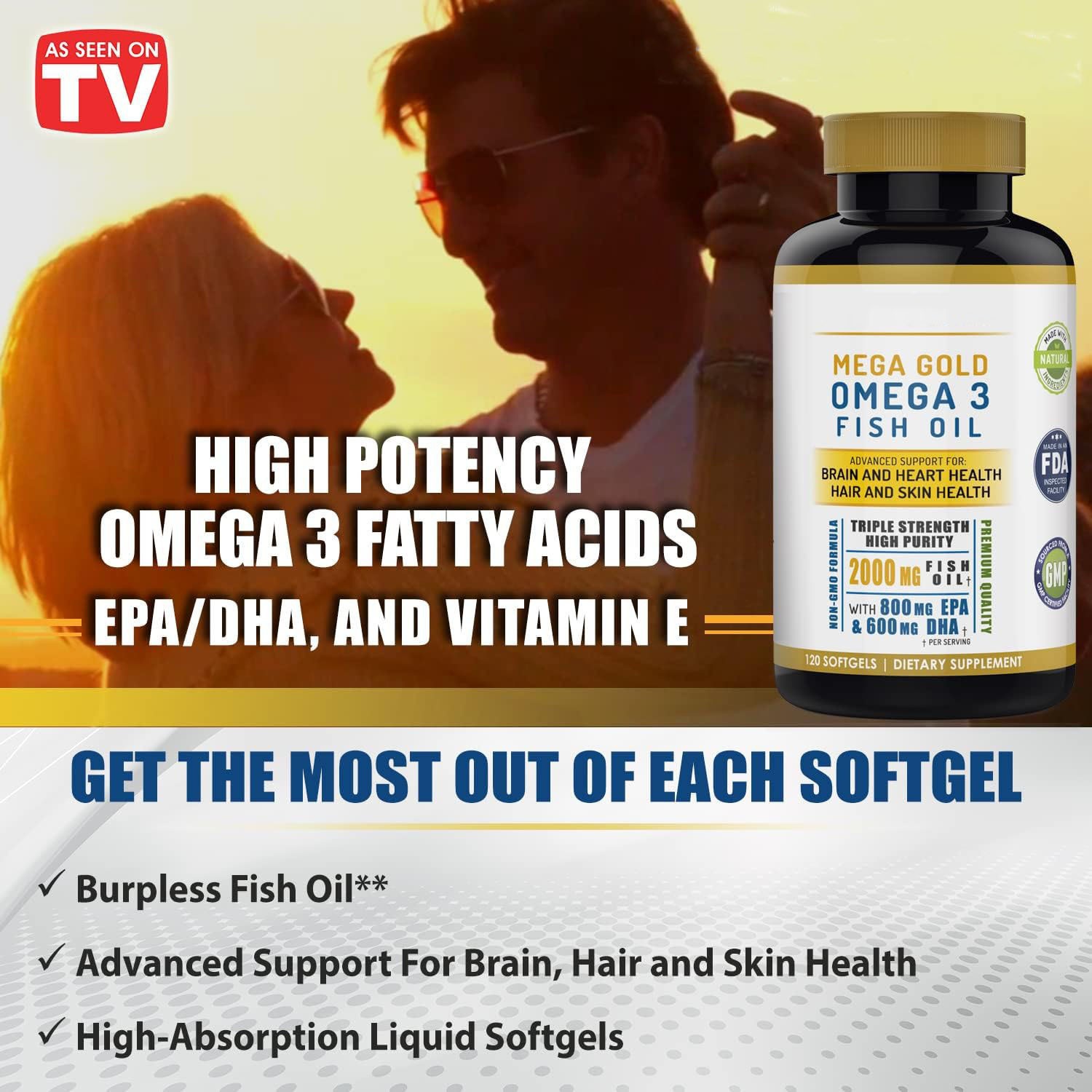 Capsule molli di olio di pesce e vitamina E