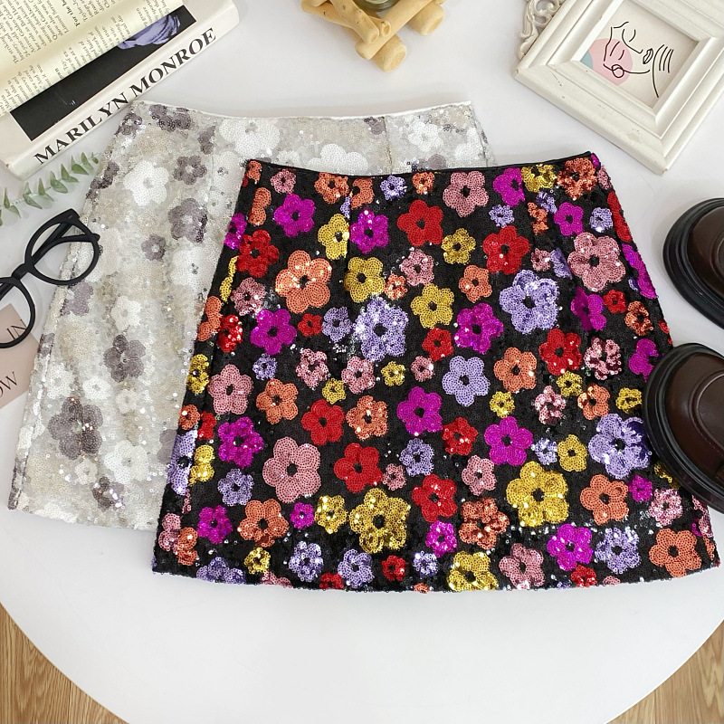 Floral Sheath Mini Skirt