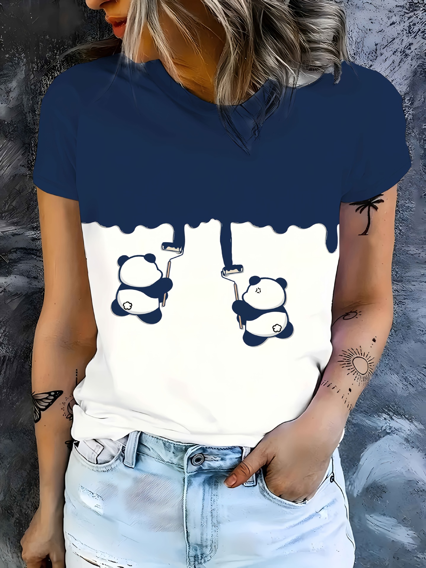 Foreign Trade Hotselling 3D Digital Printing Summer Sport Women's Summer Loose Breathable