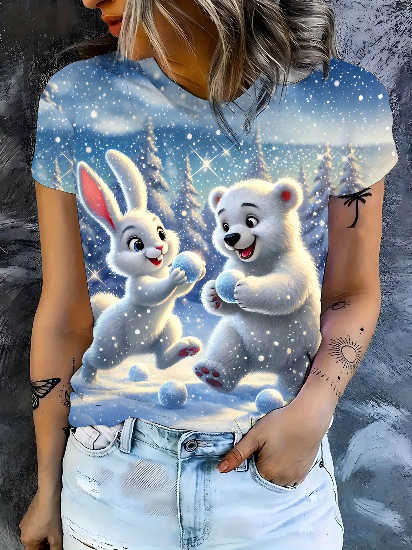 Foreign Trade Hotselling 3D Digital Printing Summer Sport Women's Summer Loose Breathable