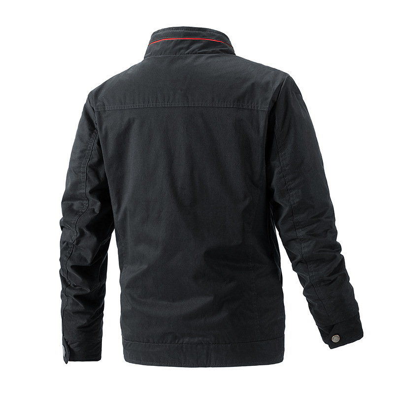 Foreign Trade New Double-sided Washed Jacket Business Casual Spring Men's Coat Stand
