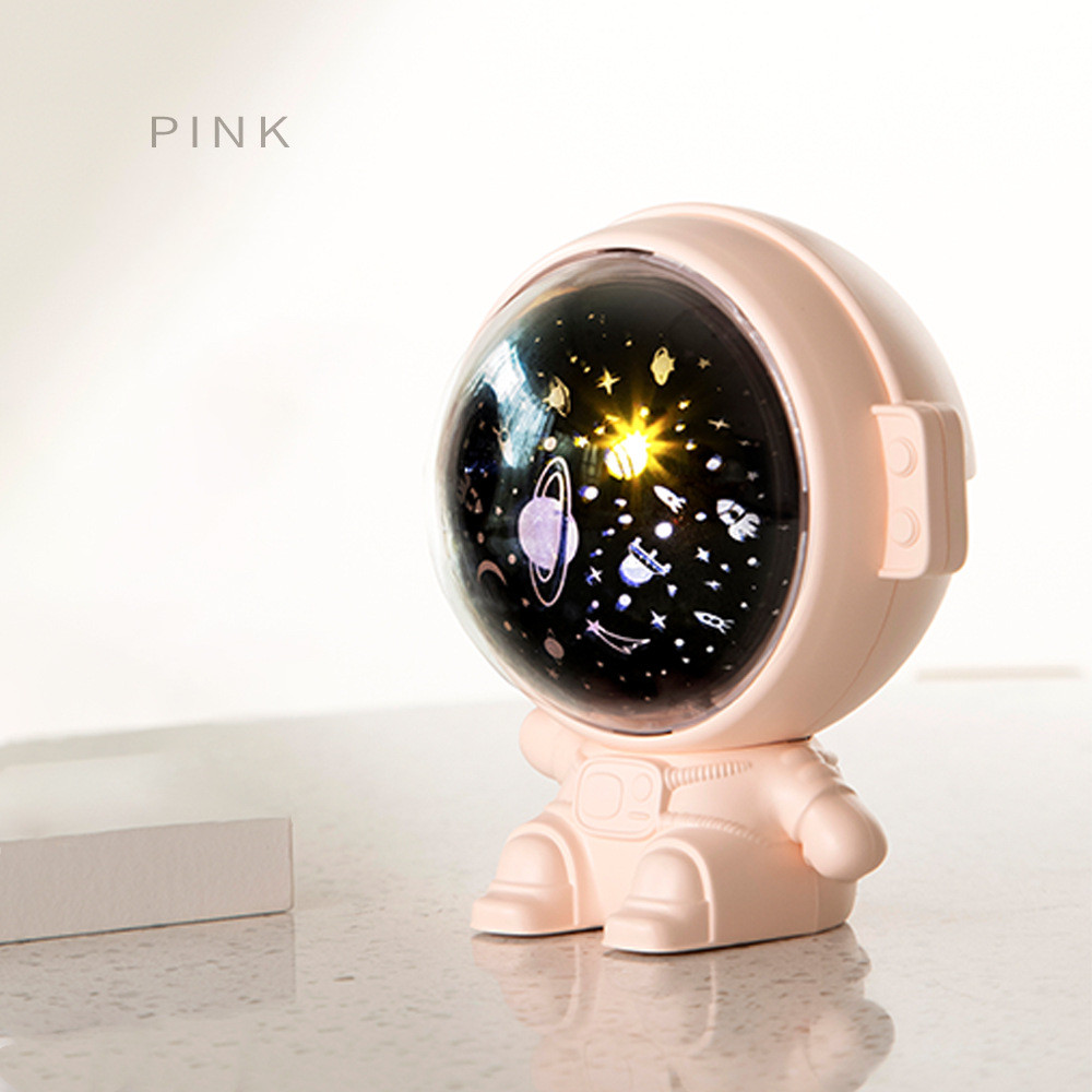 Galaxy Star Projector Starry Sky Night Light Astronaut Lamp Room Decr Gift Child Kids Baby