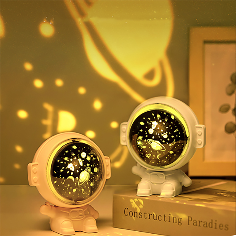 Galaxy Star Projector Starry Sky Night Light Astronaut Lamp Room Decr Gift Child Kids Baby