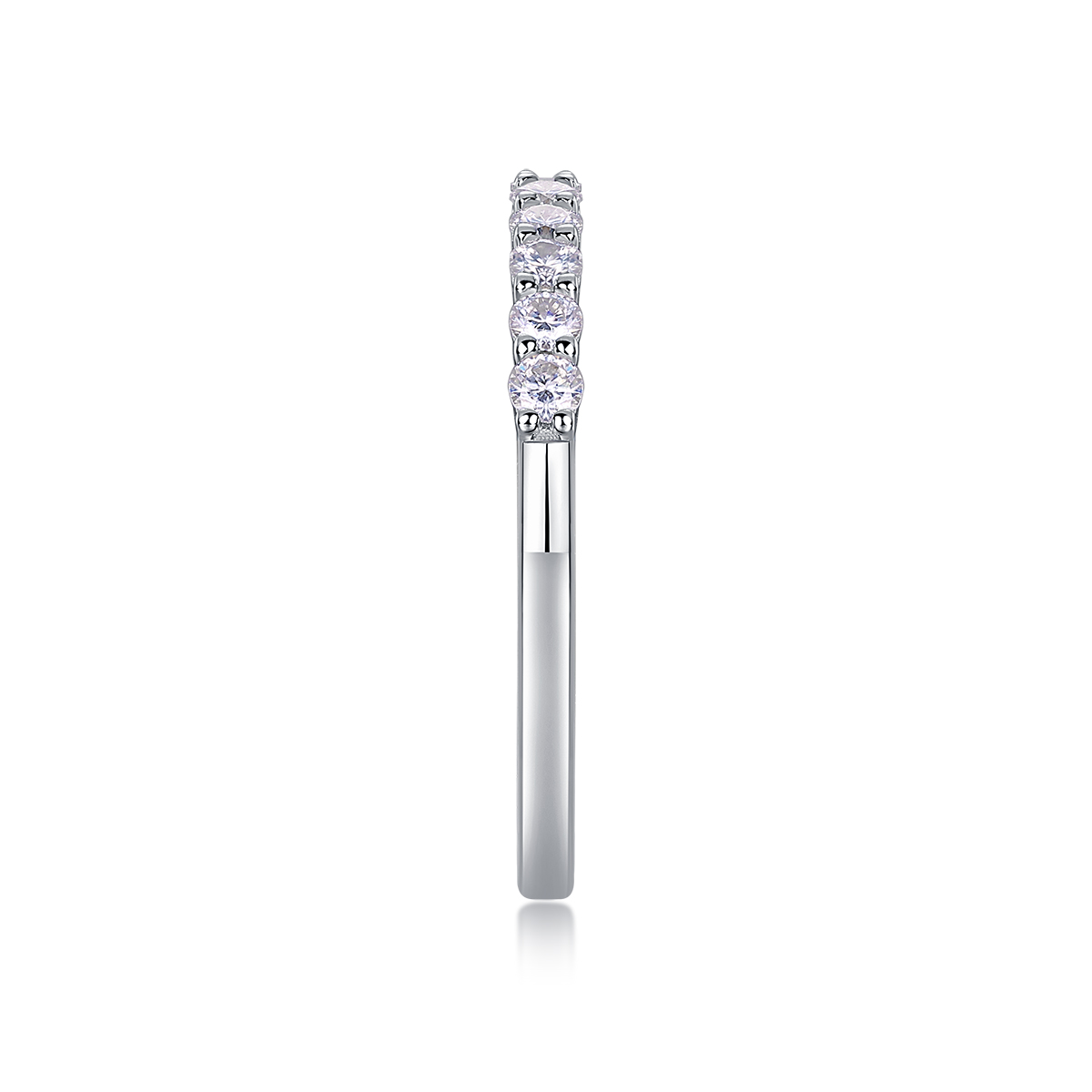Galaxy Trajectory - A Wedding Ring Set With Top-quality Moissanite Silver And