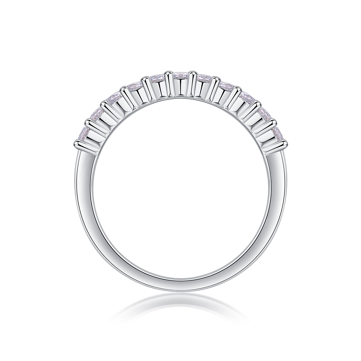 Galaxy Trajectory - A Wedding Ring Set With Top-quality Moissanite Silver And
