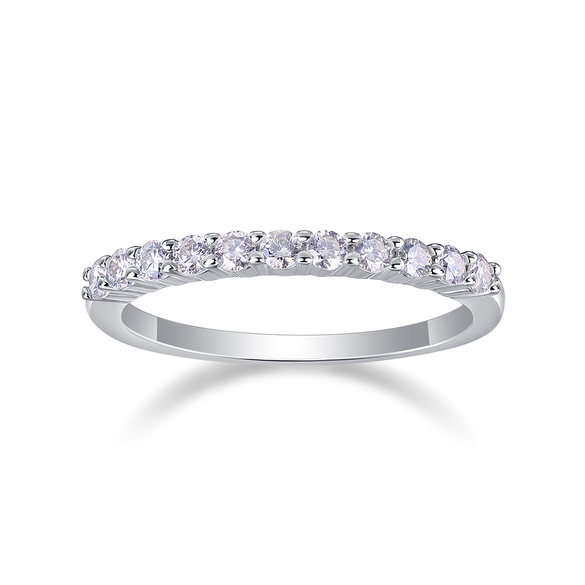 Galaxy Trajectory - A Wedding Ring Set With Top-quality Moissanite Silver And