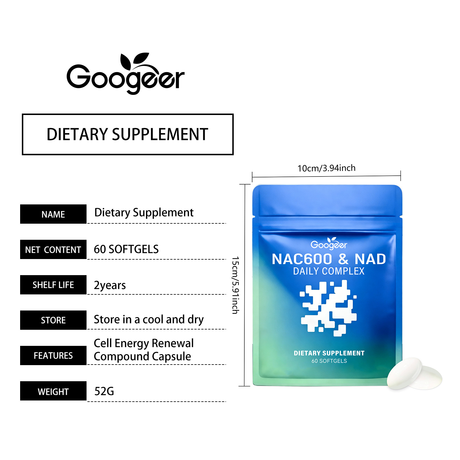 Ingredientes suaves que cuidan y apoyan la nutrición corporal, suplementos energéticos normales, células.