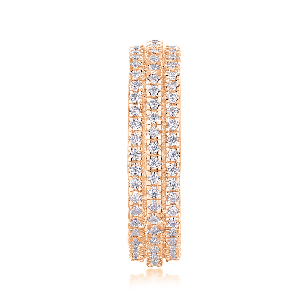 Gentle Melody - A Wedding Ring Set With Top-quality Moissanite Silver And Platinum-plated
