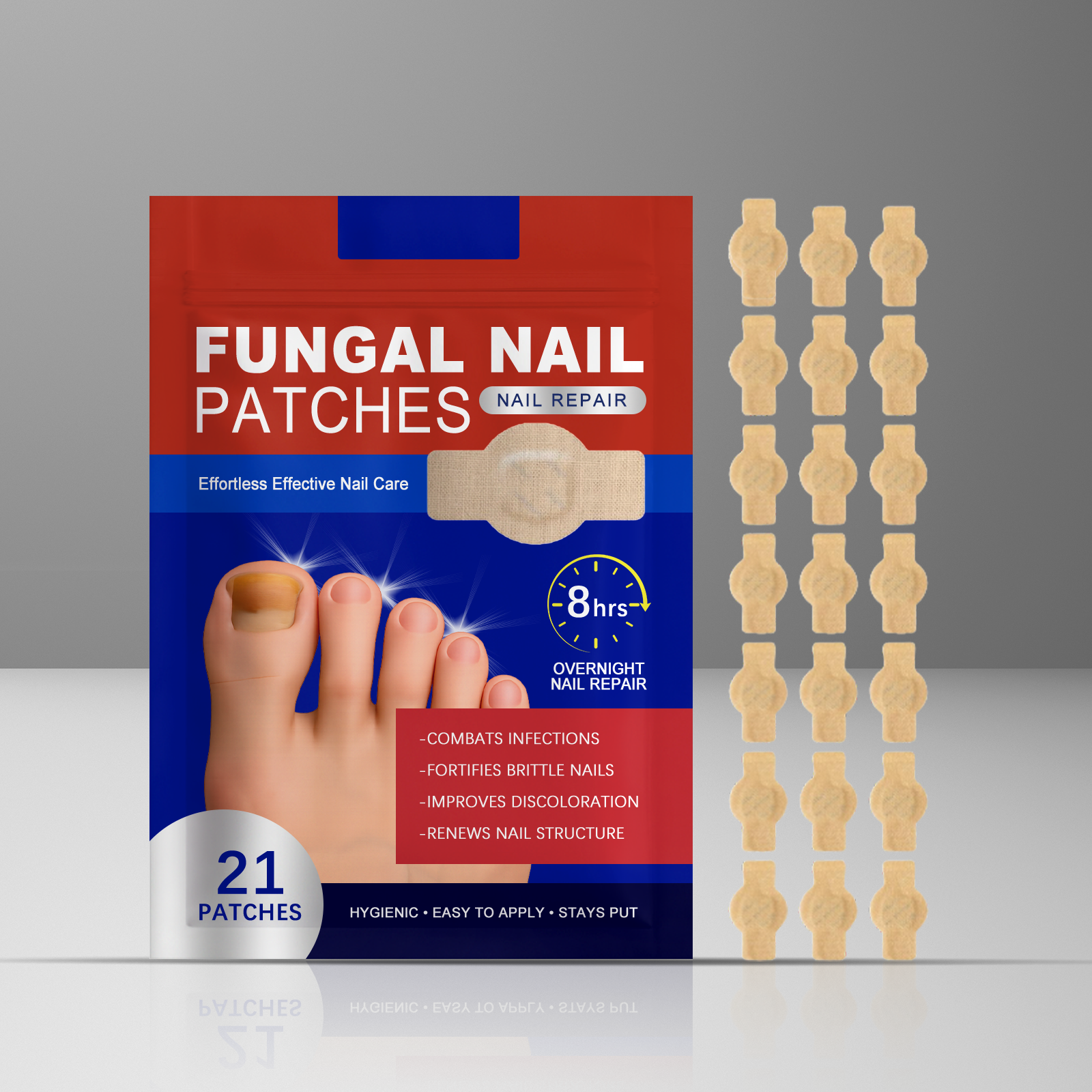 Gentle Softening Of Decayed Nail Cuticle, Moisturizing And Nourishing Care Patches, Nail