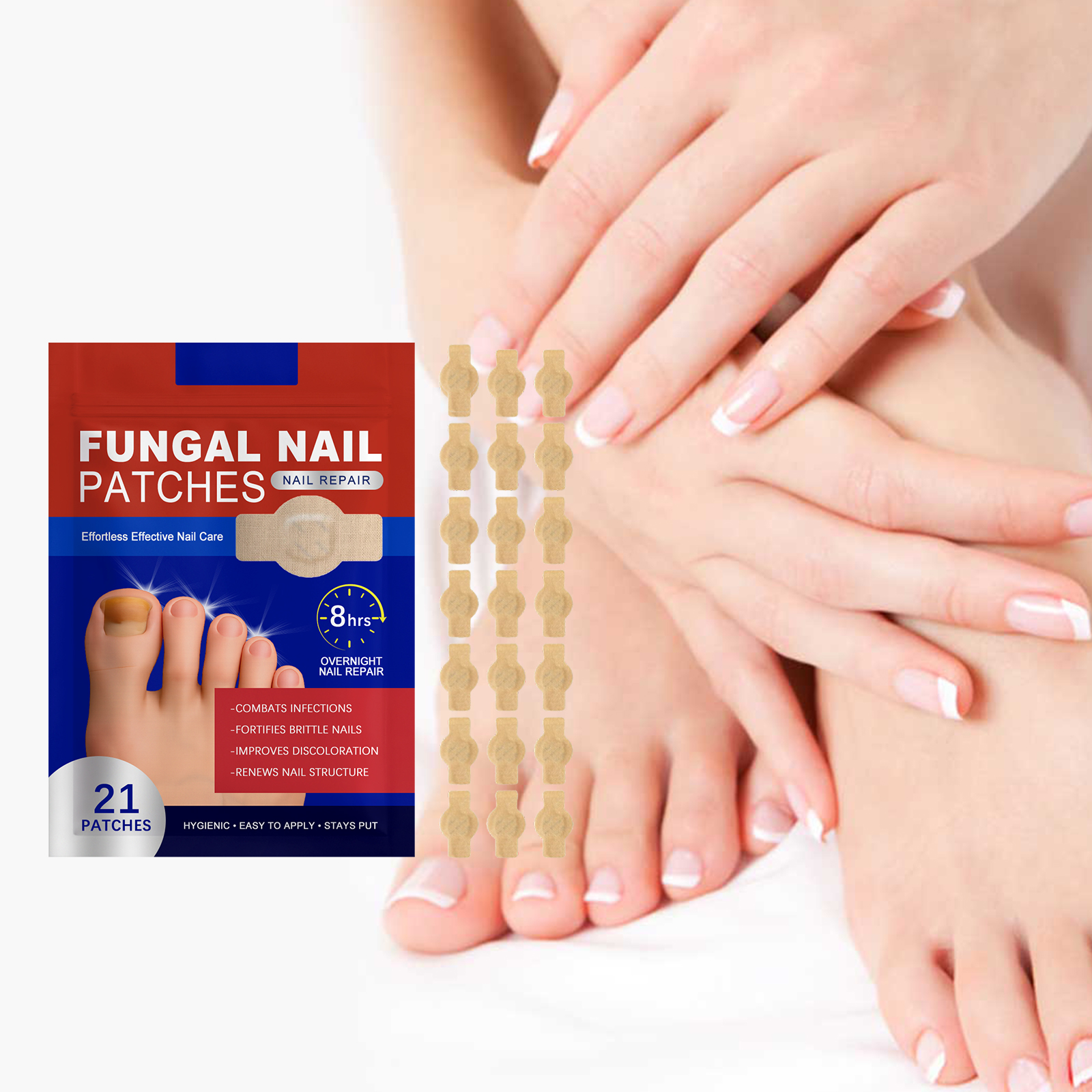 Gentle Softening Of Decayed Nail Cuticle, Moisturizing And Nourishing Care Patches, Nail