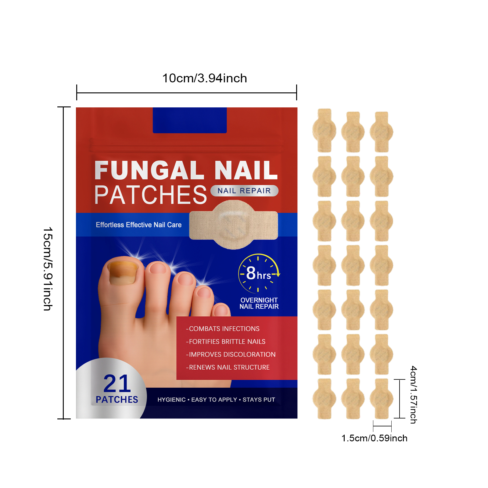 Gentle Softening Of Decayed Nail Cuticle, Moisturizing And Nourishing Care Patches, Nail