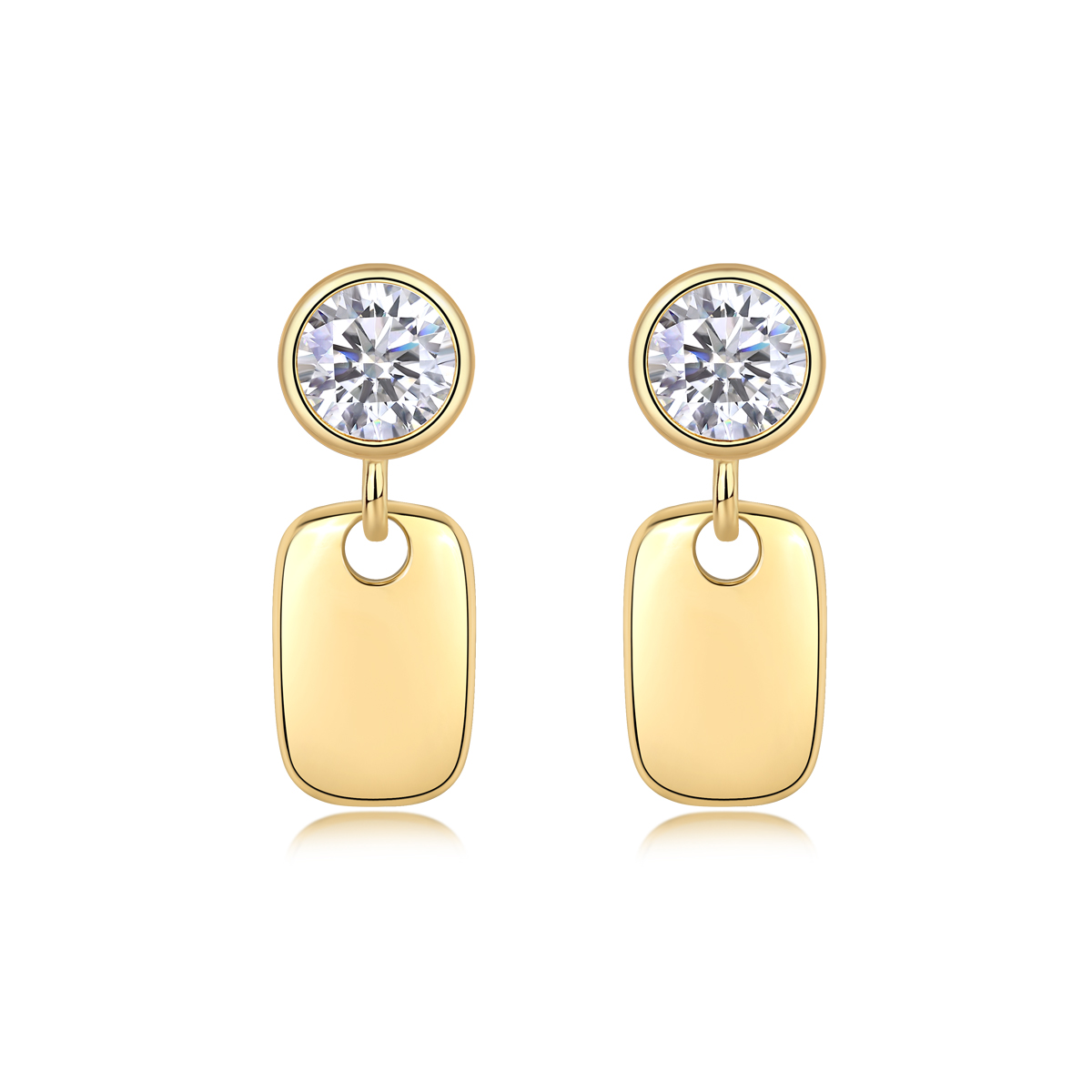 Geometric Starlight - Premium Moissanite Luxury Fashion Light Luxury Jewelry Silver Stud