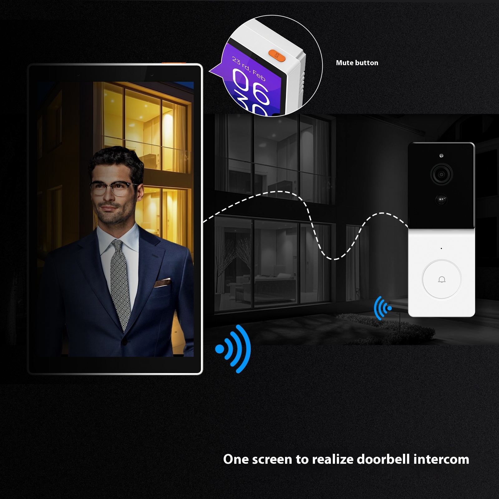 Graffiti Smart Home WiFi központi vezérlőképernyő