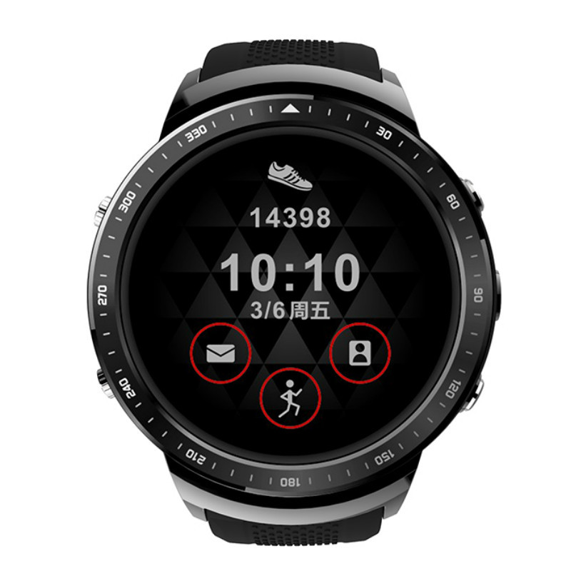 H1-Smartwatch mit rundem Bildschirm