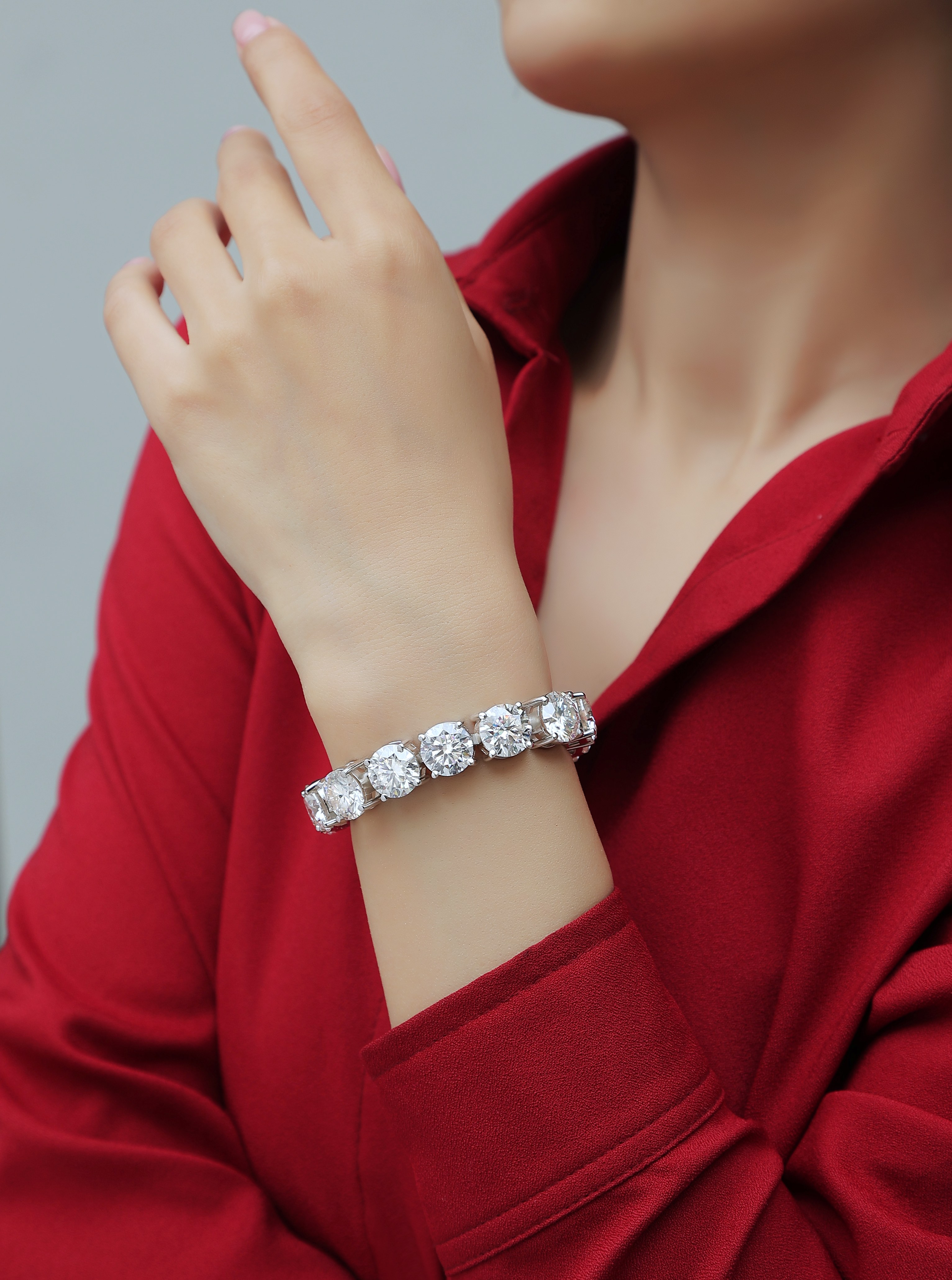 Half Summer Splendor - Luxuriöser und modischer leichter Luxusschmuck, Silberarmband und