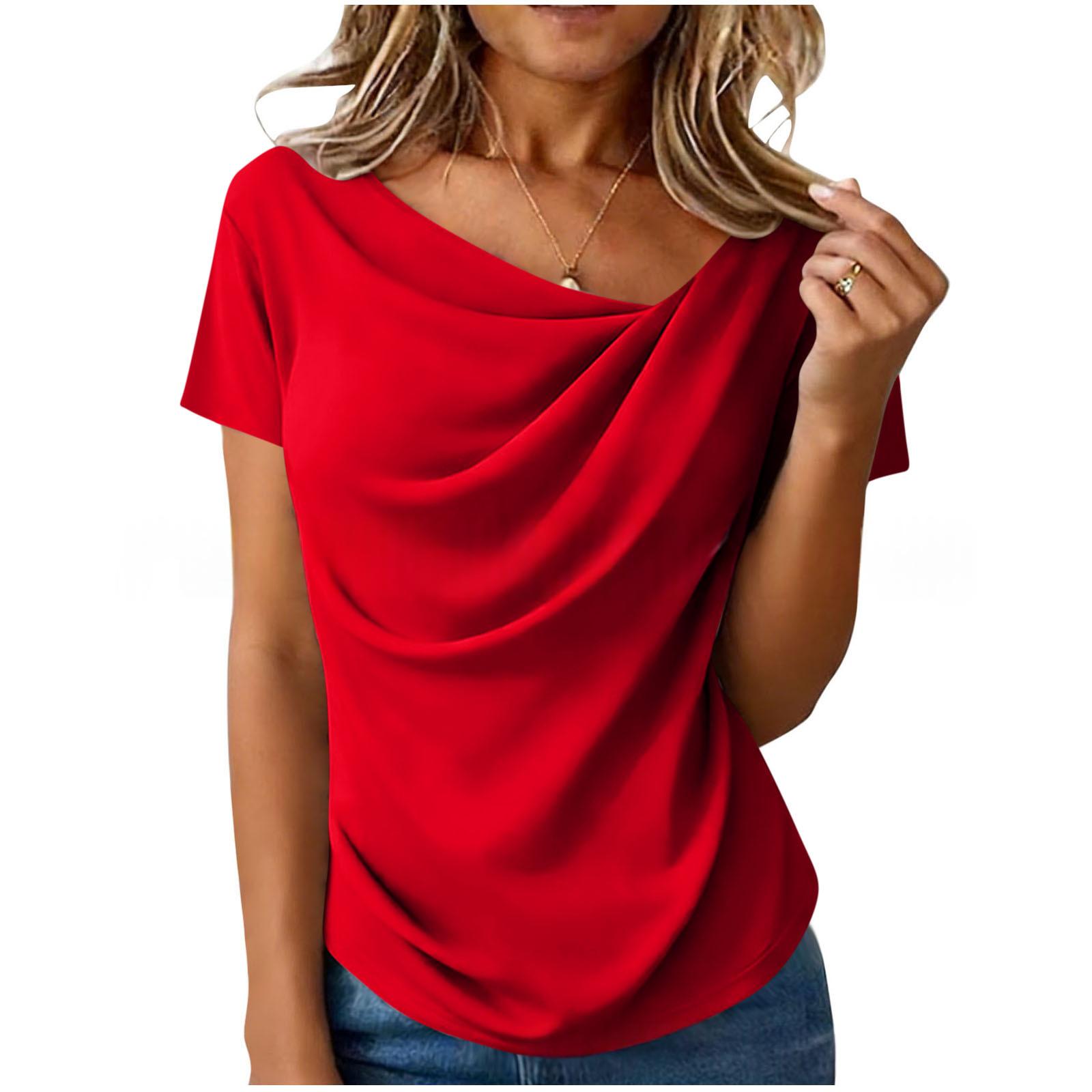 Halterneck Off-shoulder Short-sleeve Knit Top