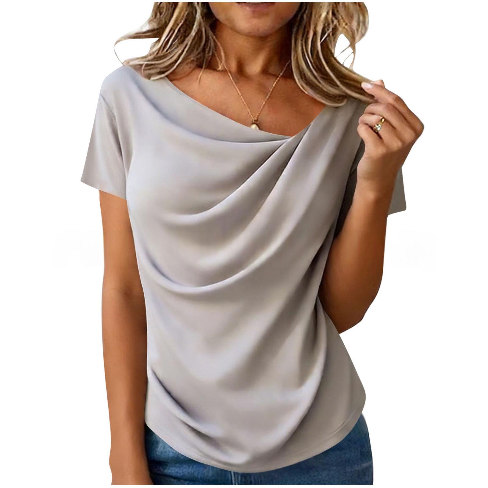 Halterneck Off-shoulder Short-sleeve Knit Top