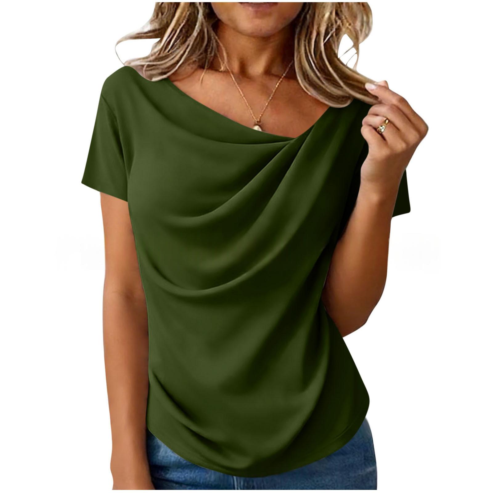 Halterneck Off-shoulder Short-sleeve Knit Top