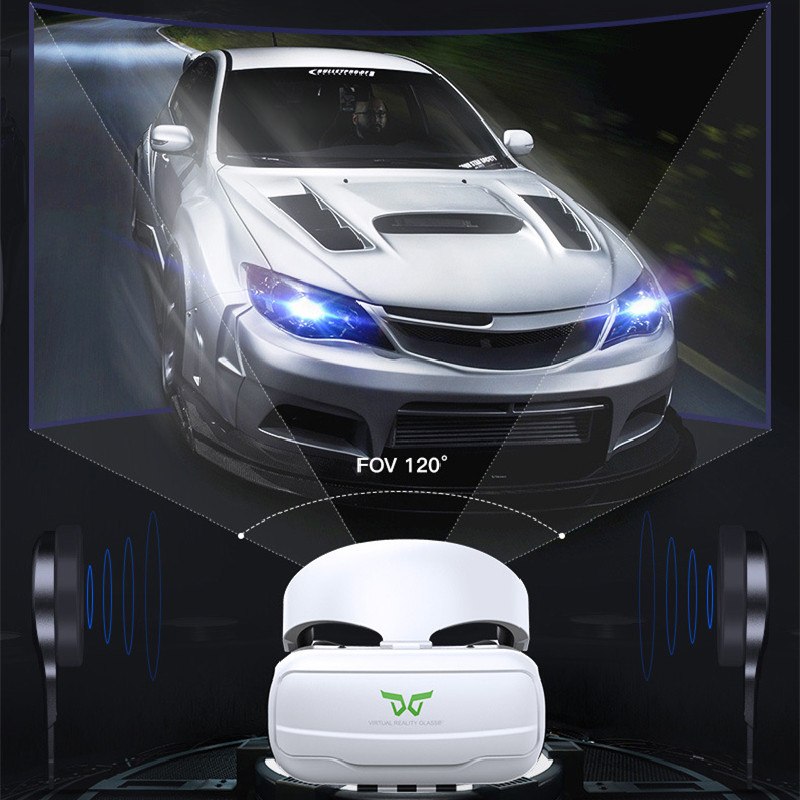 Am Kopf montierte, verstellbare HD-VR-Brille mit Headset