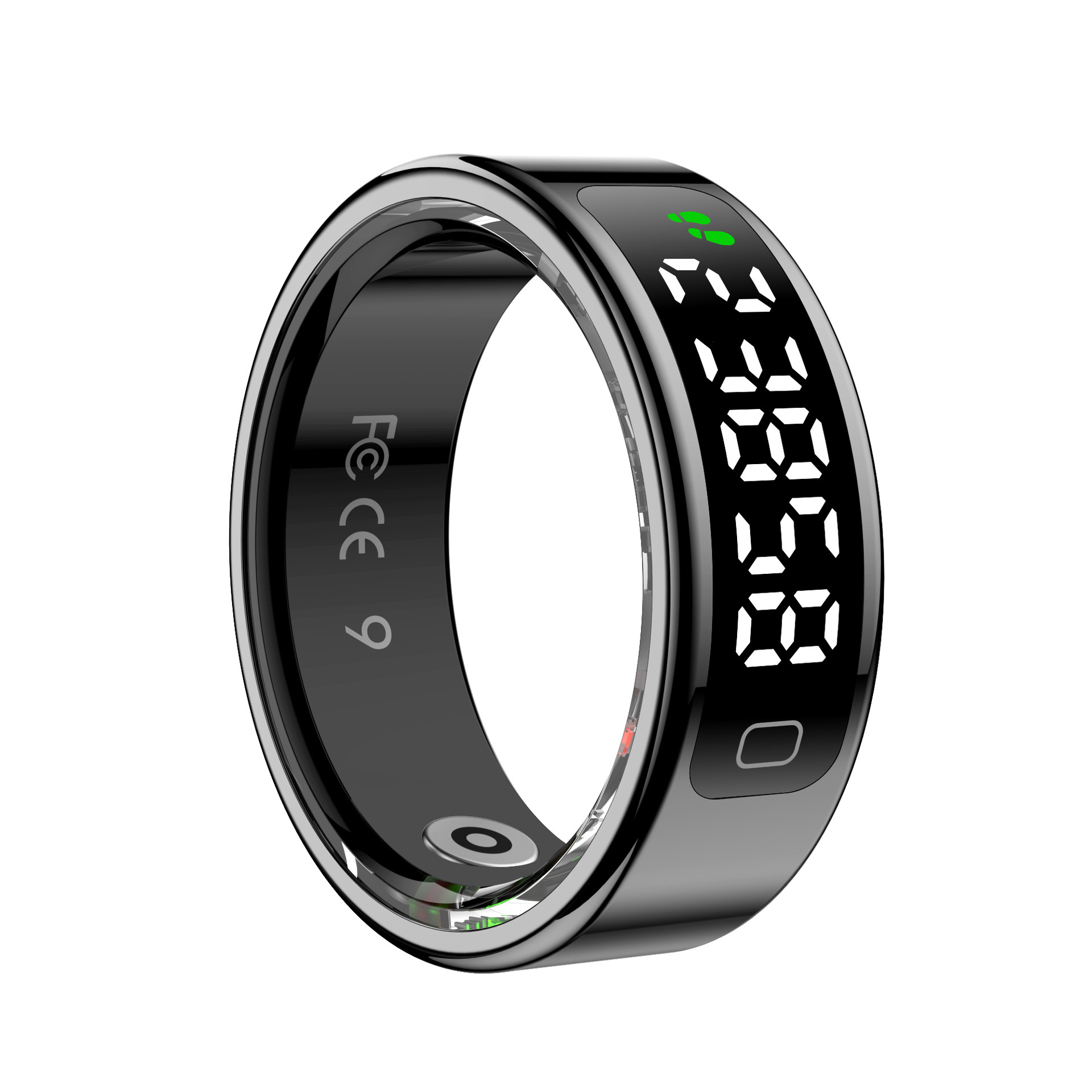 Smart Ring zur Gesundheitsüberwachung mit Display und Schrittzählfunktion