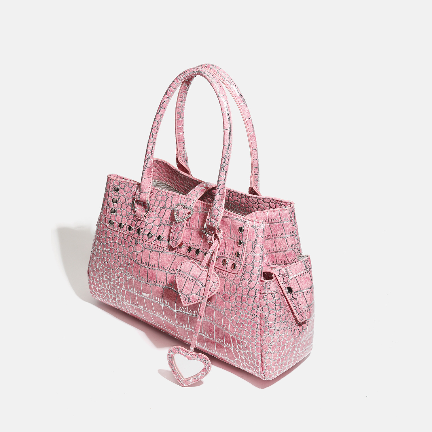 High-end Crocodile-pattern Large-capacity Shoulder Tote Bag