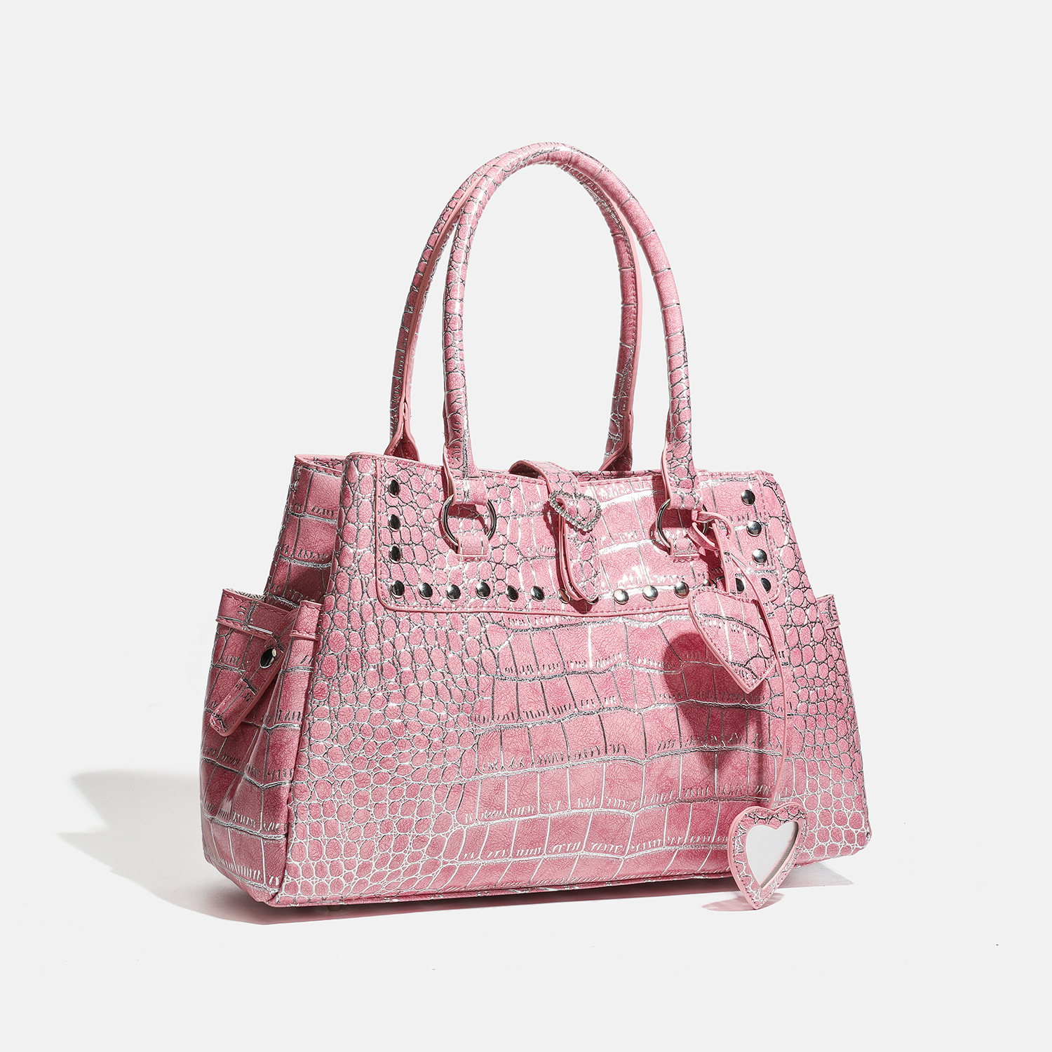 High-end Crocodile-pattern Large-capacity Shoulder Tote Bag