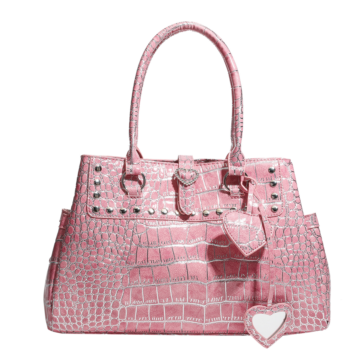 High-end Crocodile-pattern Large-capacity Shoulder Tote Bag