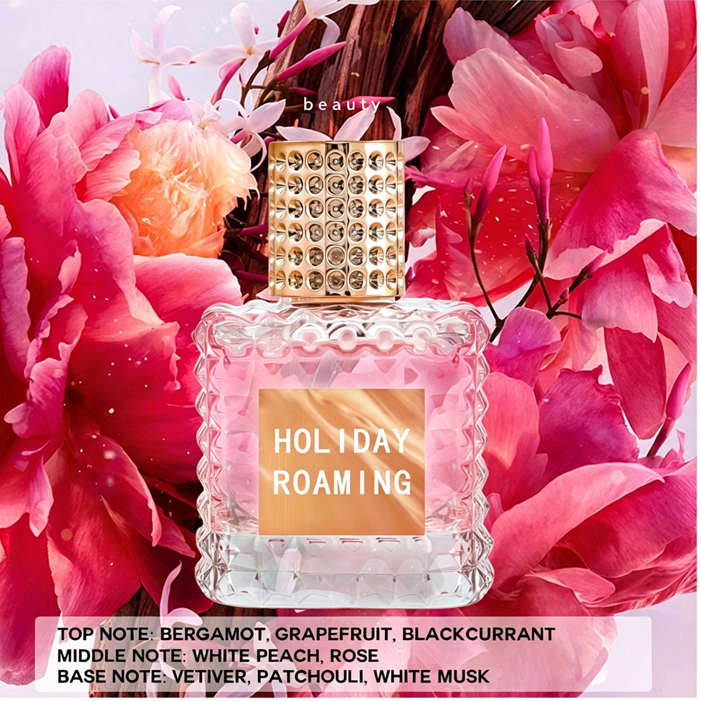 Holiday Roaming Eau De Parfum - Floral Fruity Long-Lasting Perfume With Bergamot, Peach &