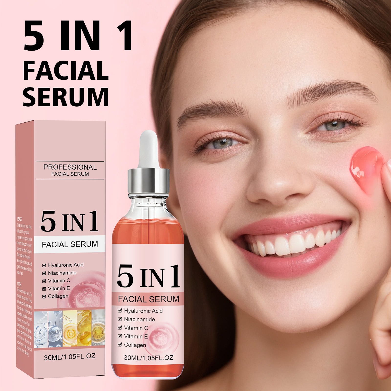 Hydrating Moisturizing Firming And Fine Line Reducing Facial Serum
