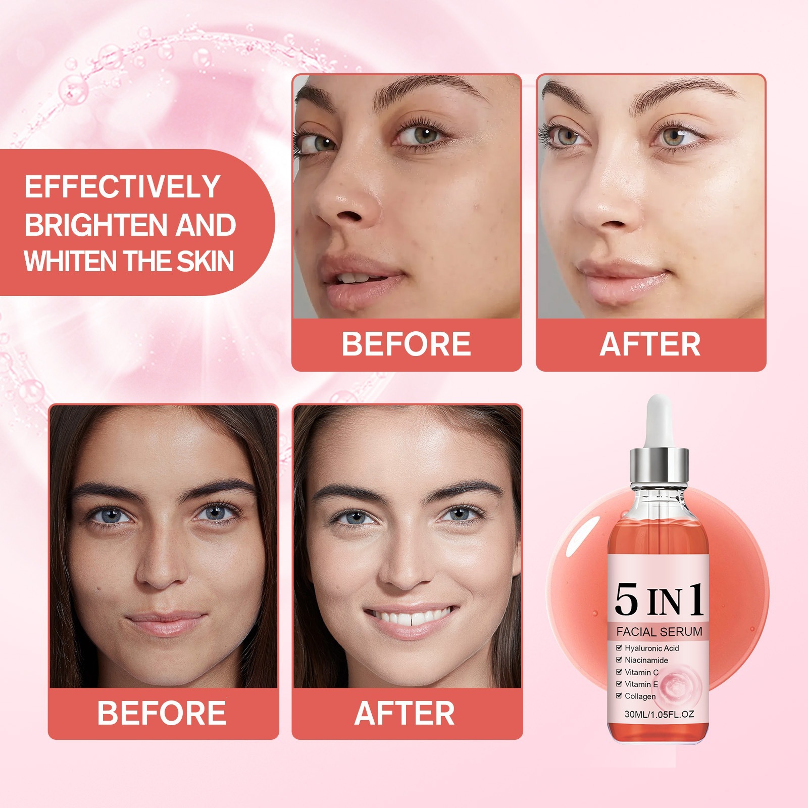 Hydrating Moisturizing Firming And Fine Line Reducing Facial Serum
