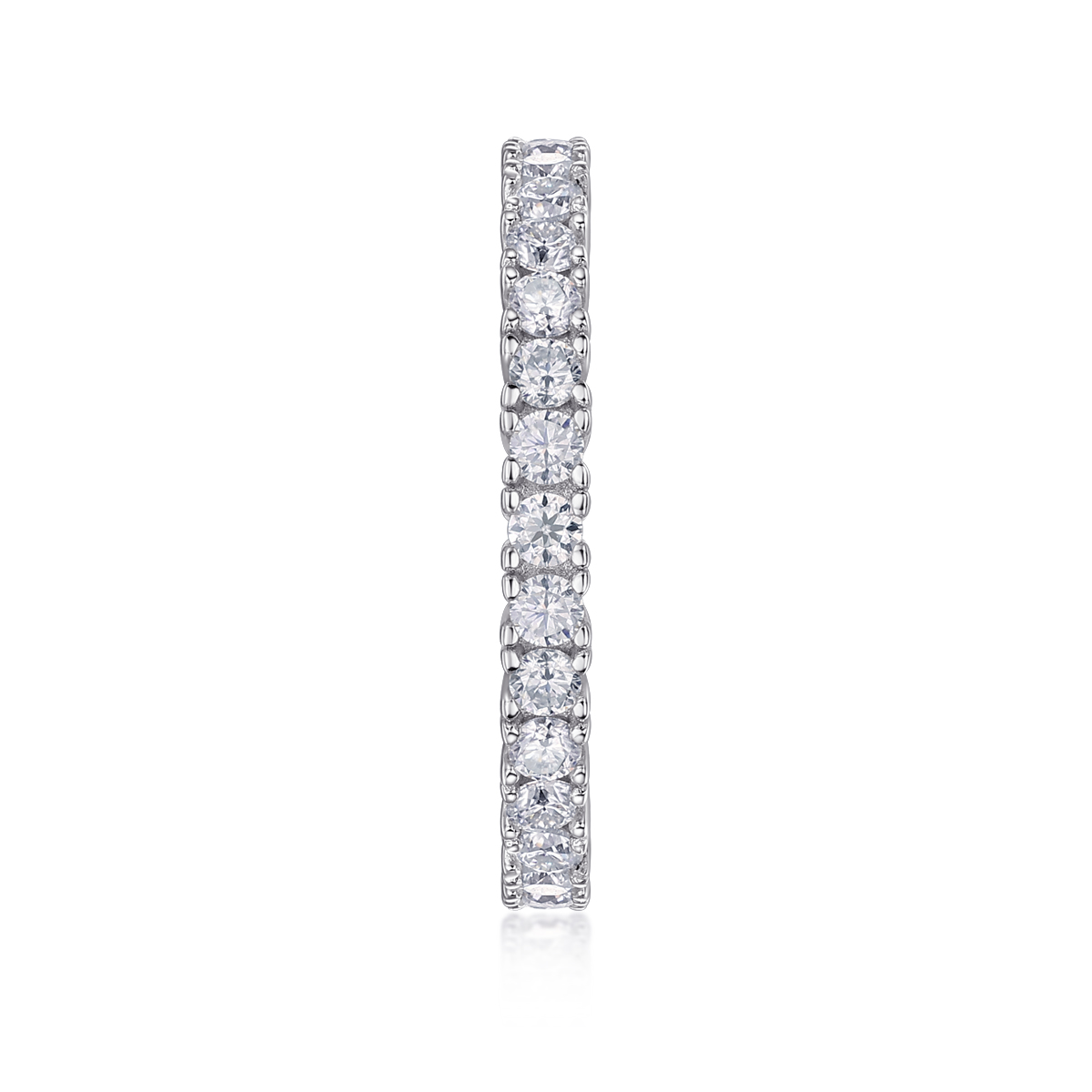 Ice Ballet - A Wedding Ring Set With Top-quality Moissanite Silver And Platinum-plated